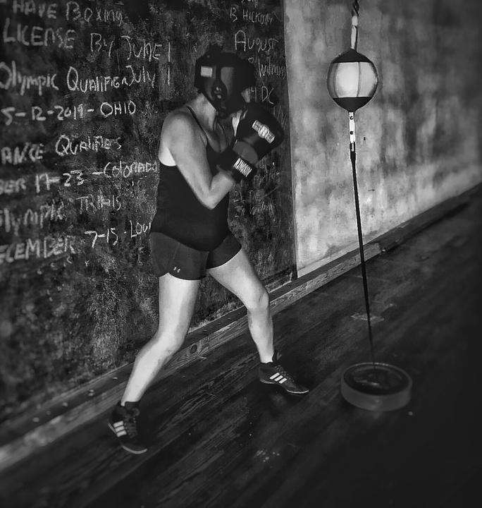 Boxing training inside the Port City gym